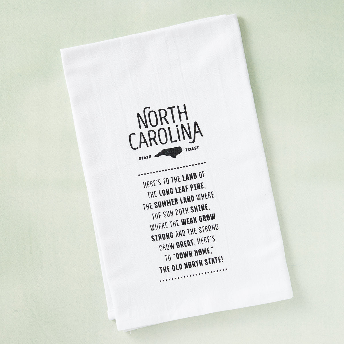 North Carolina State Toast Kitchen Towel North Carolina Home Decor