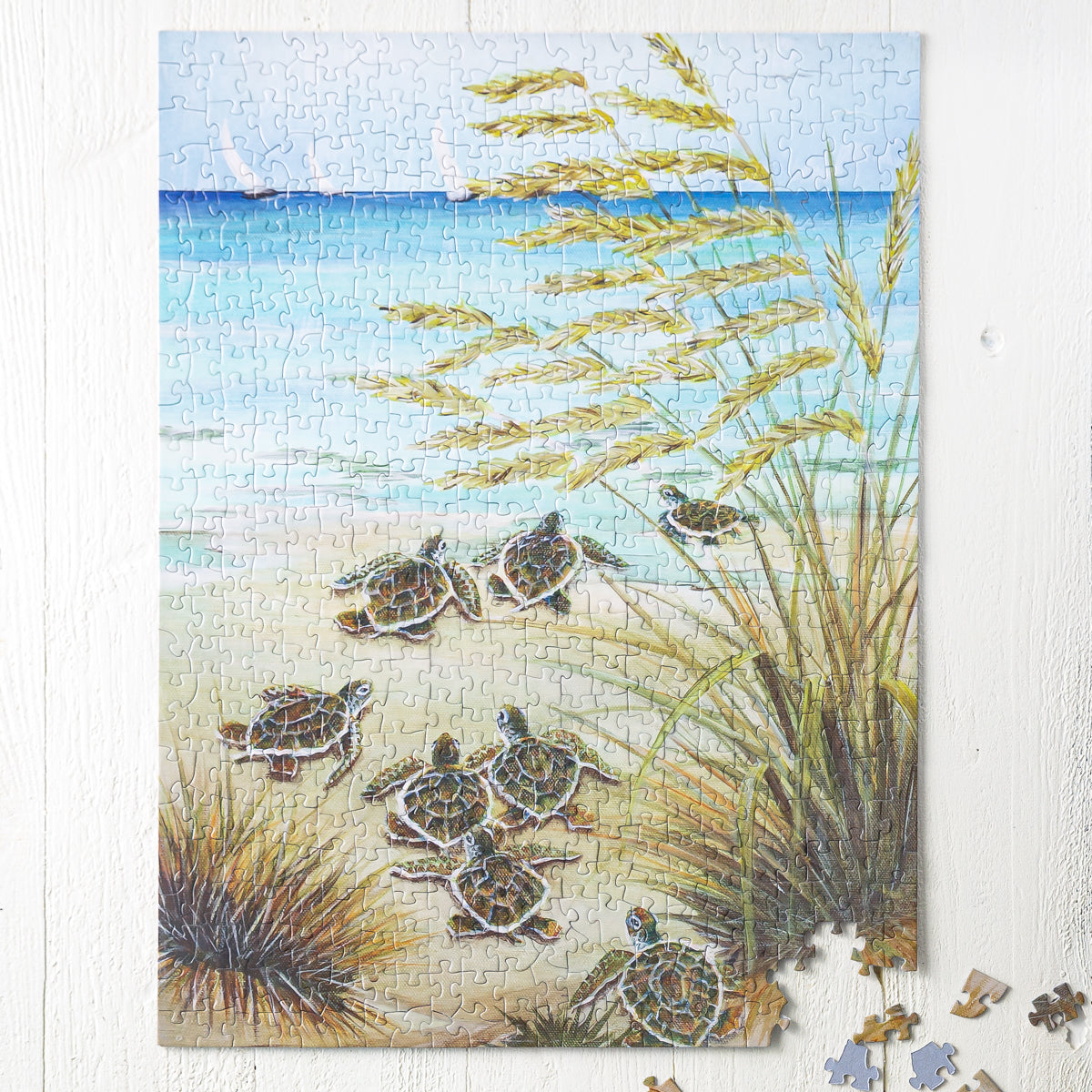 "Turtle March" Jigsaw Puzzle North Carolina Puzzles Our State Store
