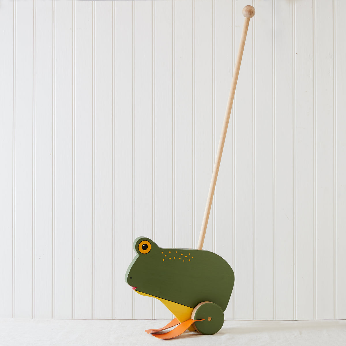 Frog Heirloom Push Toy – Our State Store