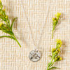 Silver Dogwood Pendant Necklace