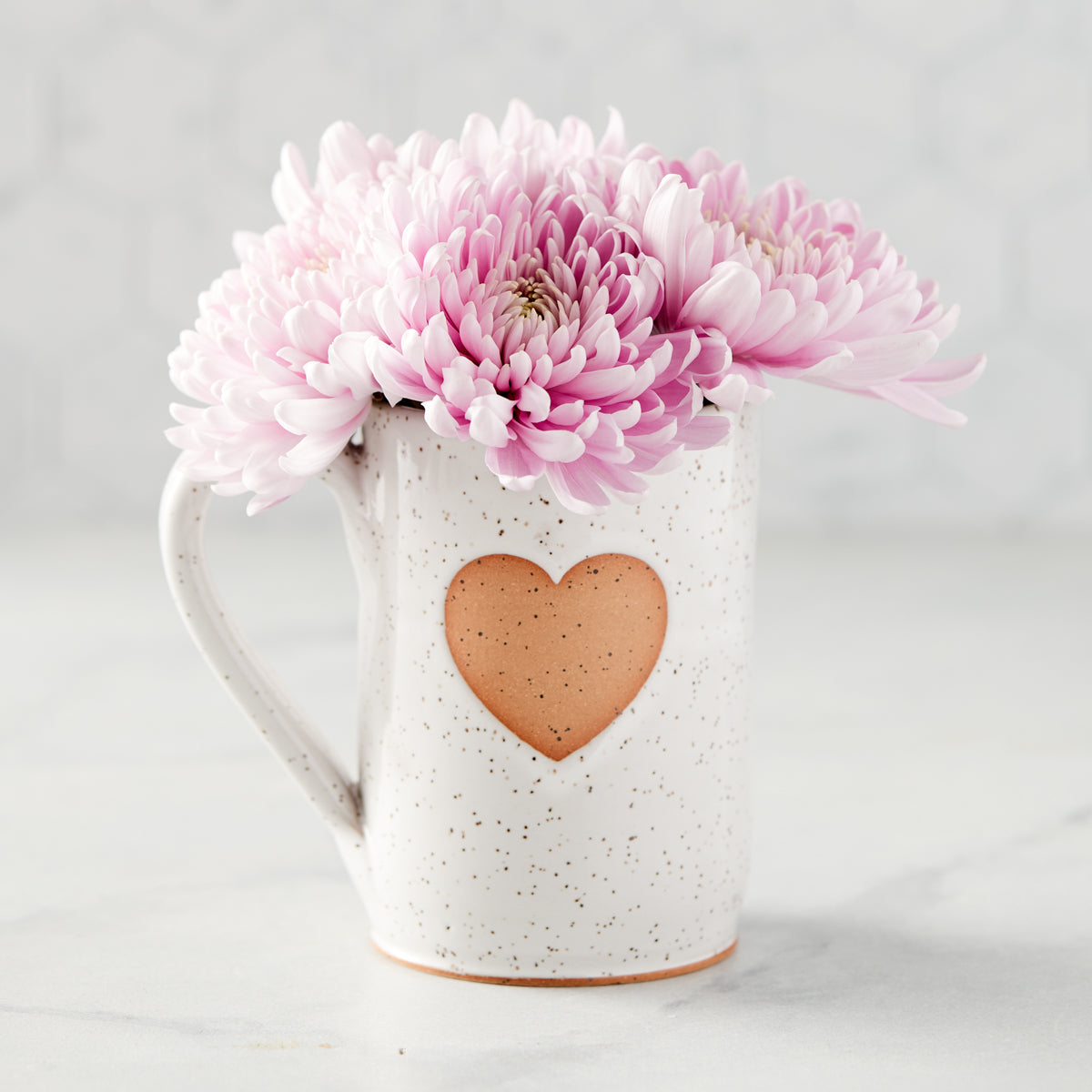 Heart Pottery Mugs