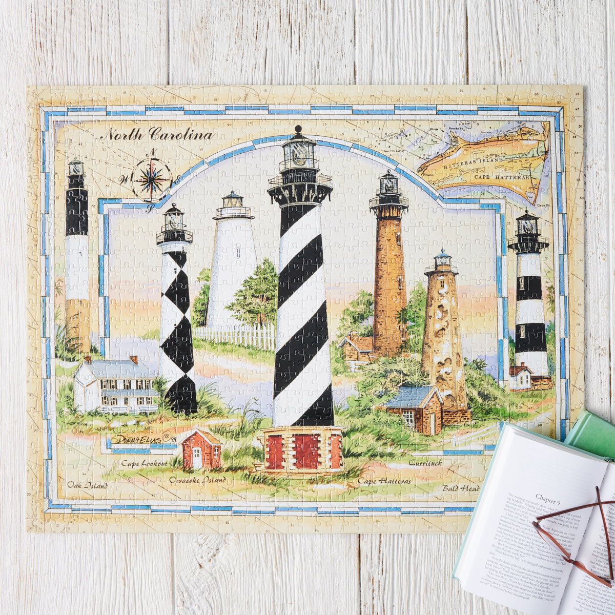 Coastal Lights of North Carolina Jigsaw Puzzle