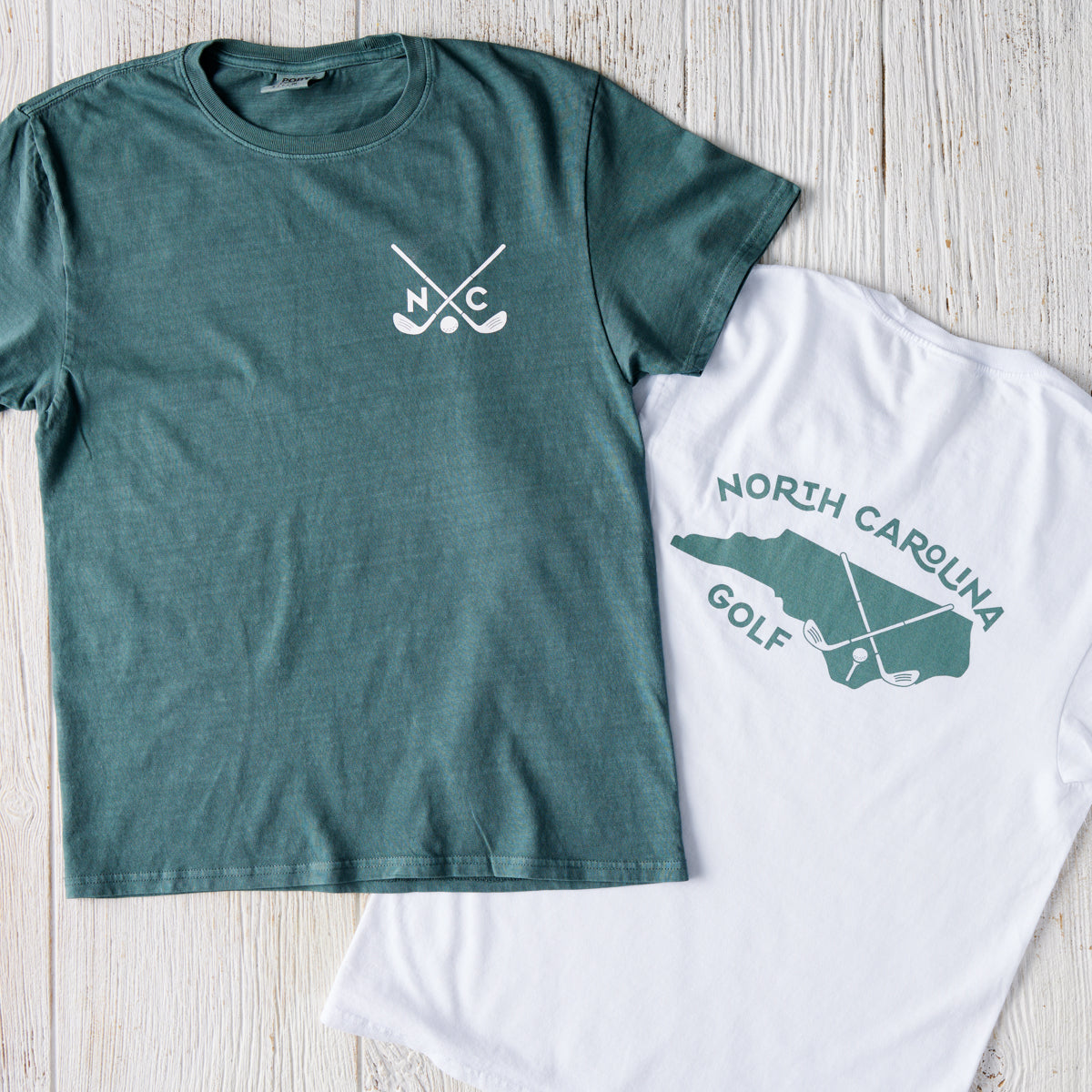 Green North Carolina Golf T-Shirt | North Carolina Apparel