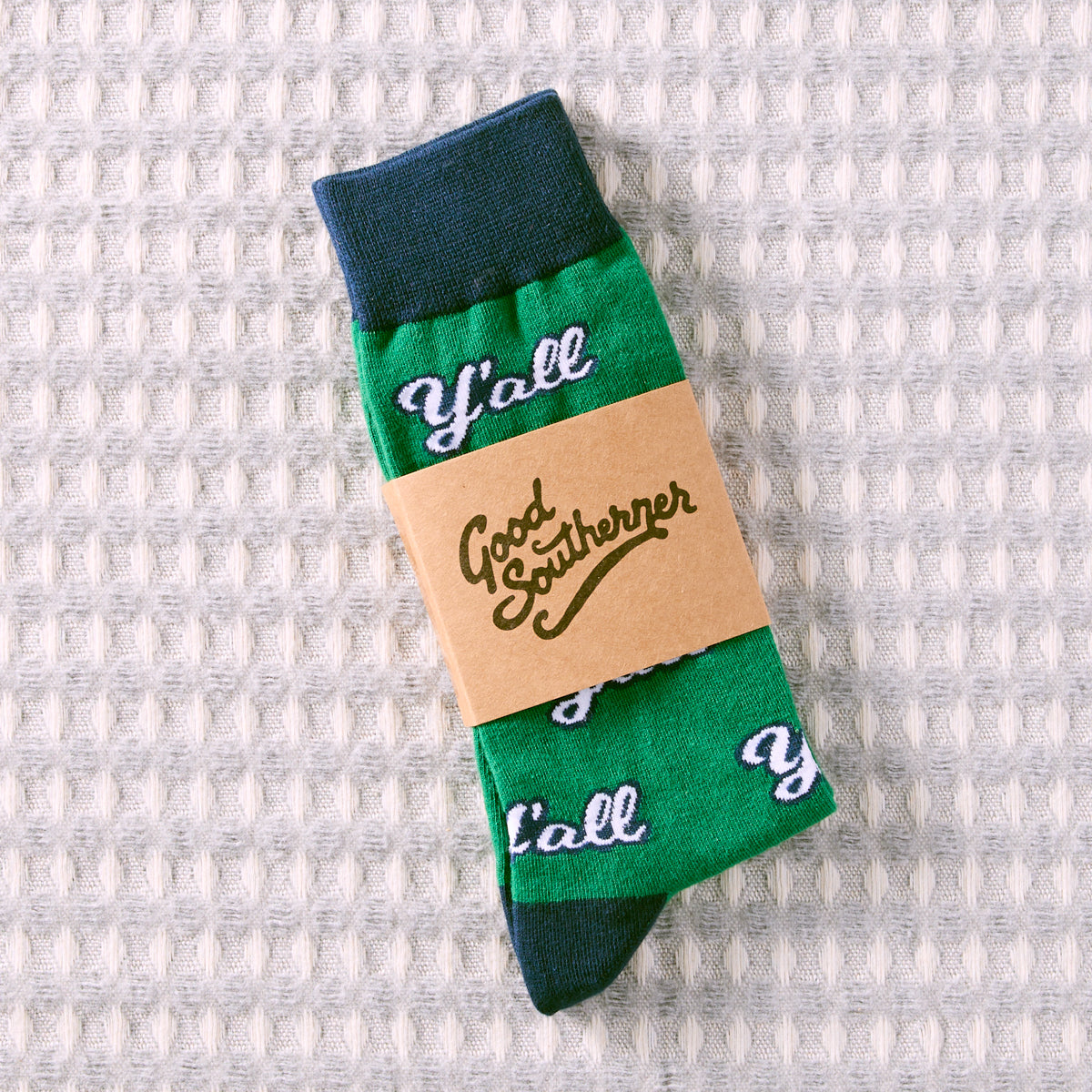 Green Y'all Socks | North Carolina Apparel Green Y'all Socks | North Carolina Apparel