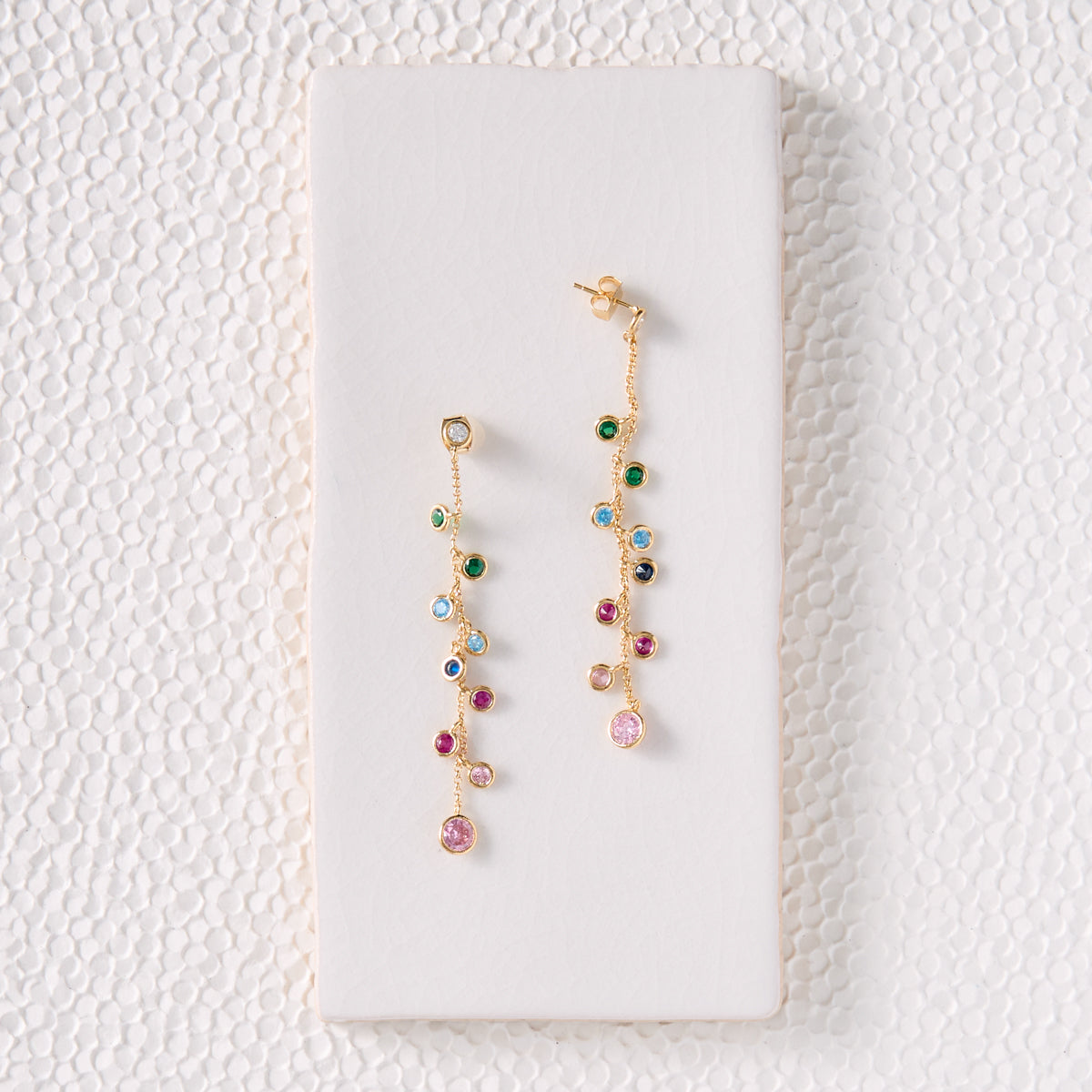 Multi-Color Gem Earrings