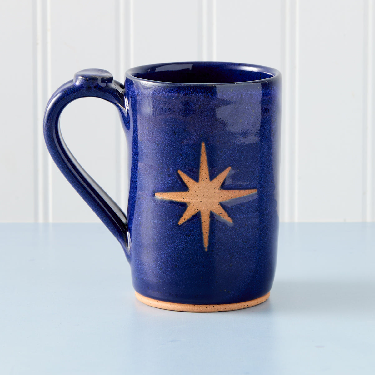 Moravian Star Pottery Mug