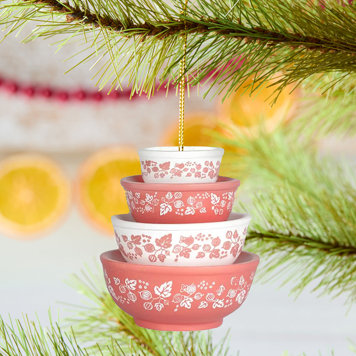 Vintage Pyrex Ornaments