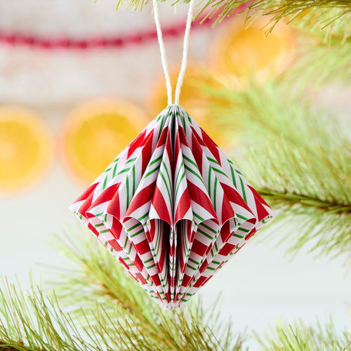 Candy Cane Pattern Ornament