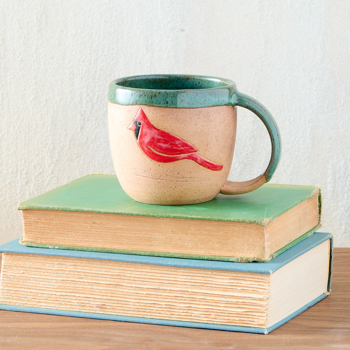 Rustic Bird Pottery Mugs