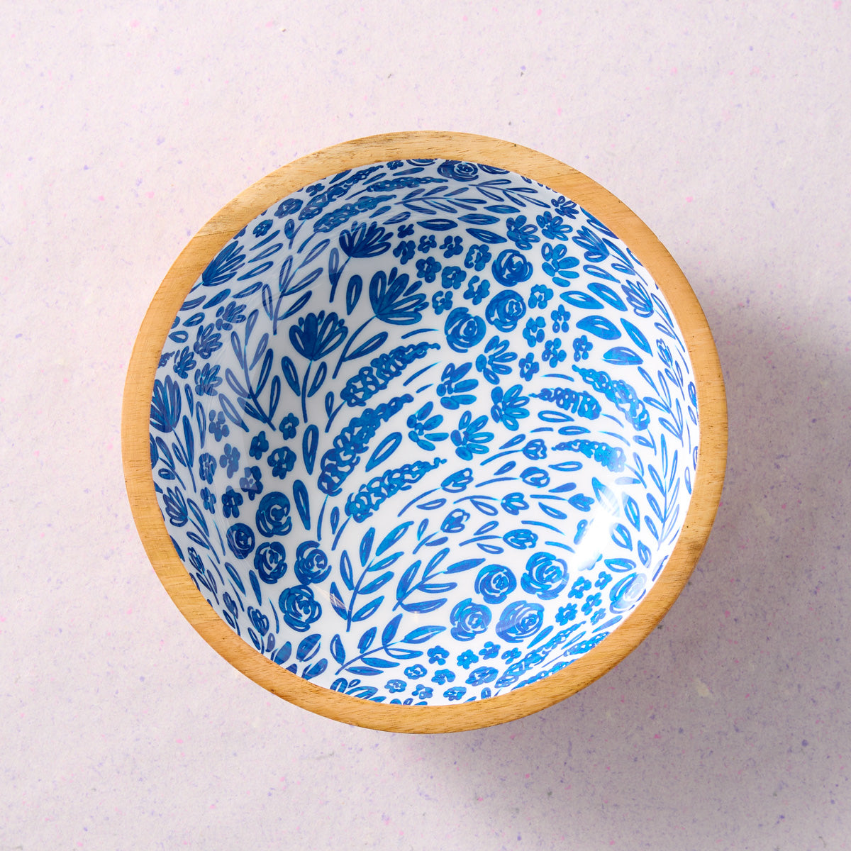 Decorative Blue Floral Bowl