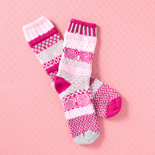 Woven Heart Socks