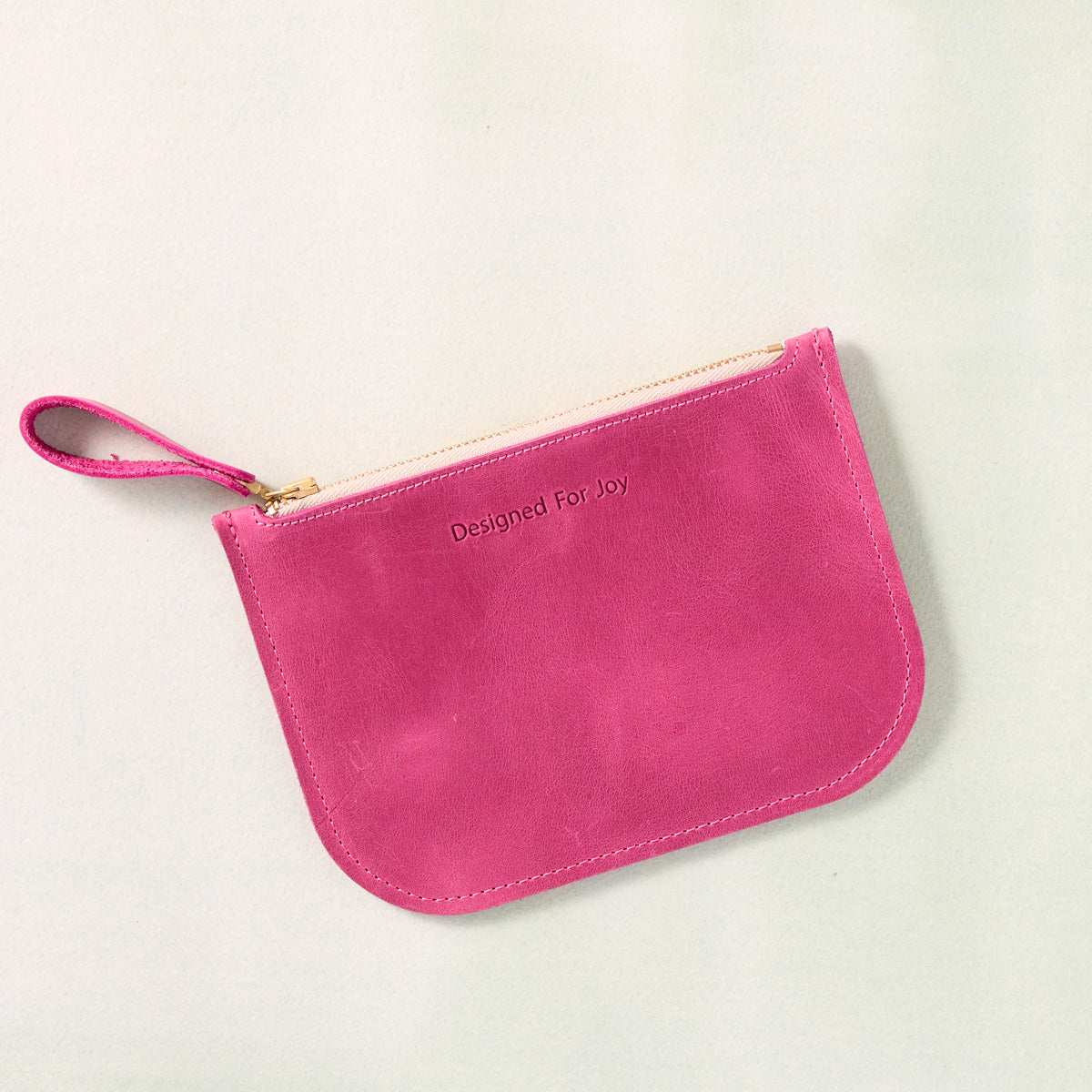 Pink Leather Coin Purse