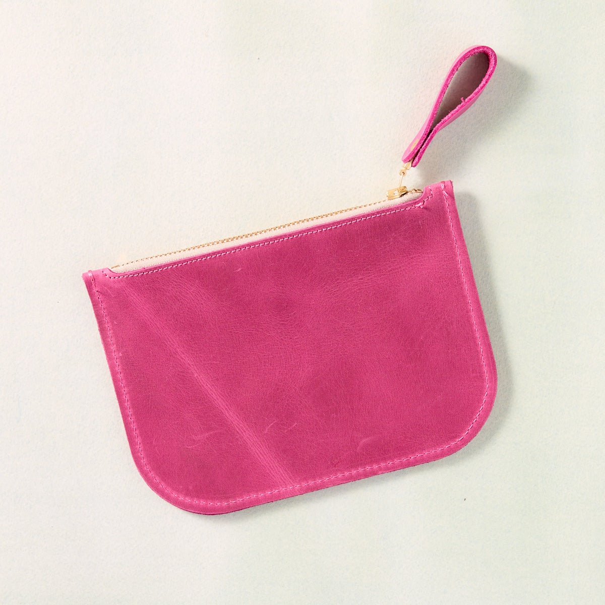 Pink Leather Coin Purse