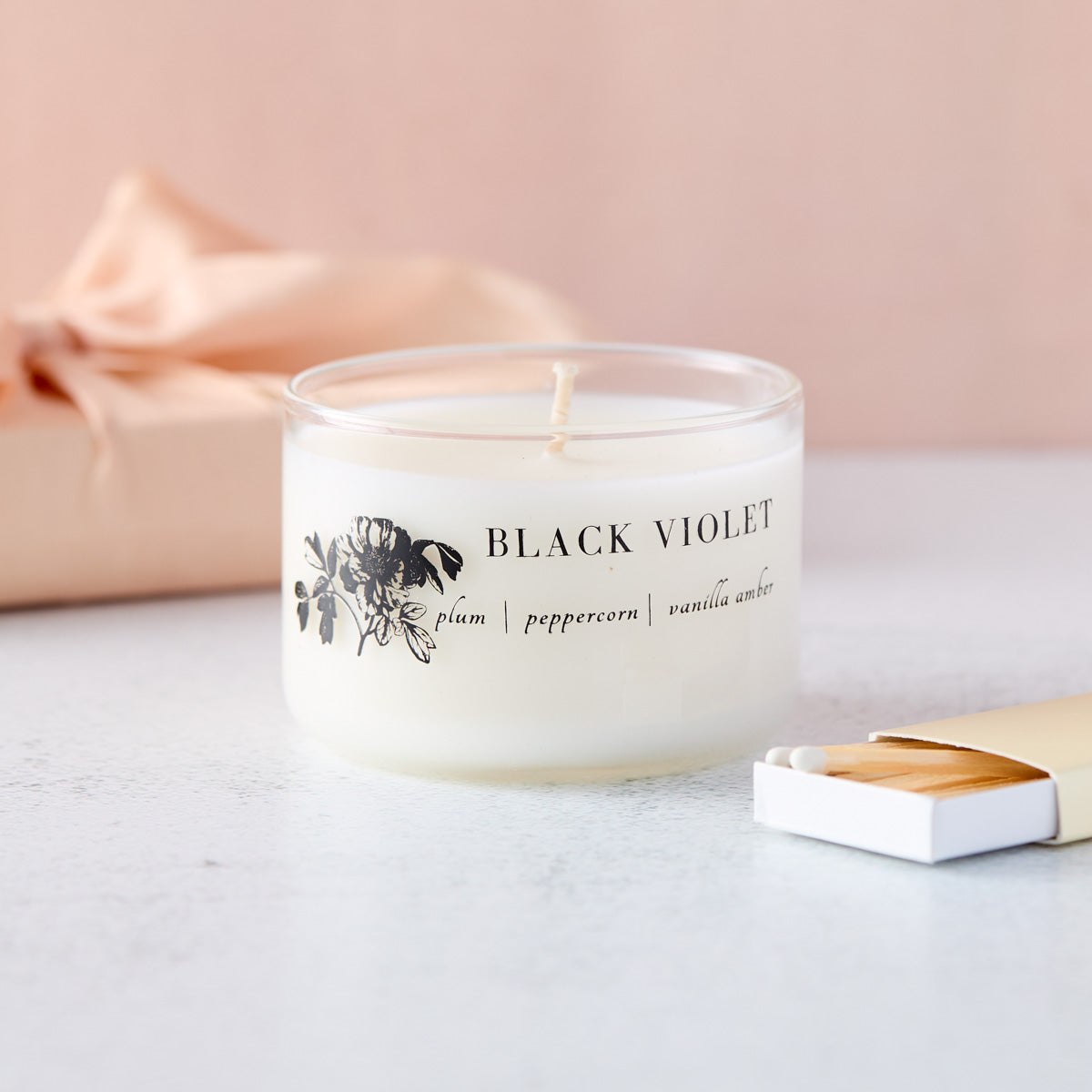 Black Violet Candle