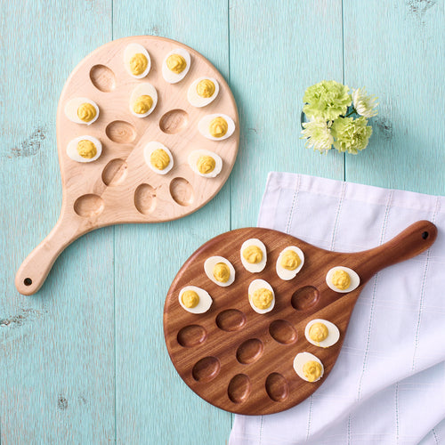 Wooden Deviled Egg Serving Board