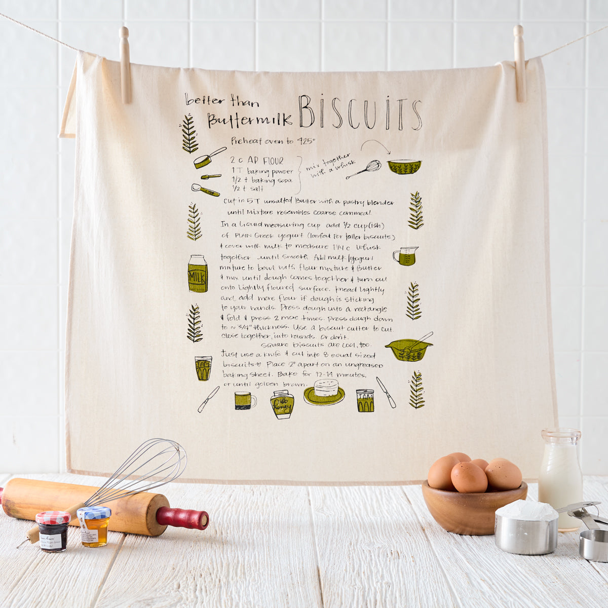 Biscuit Recipe Kitchen Towel