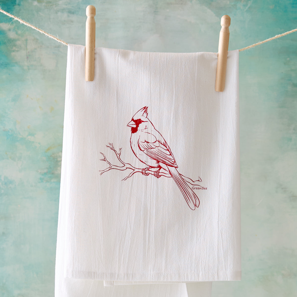 Red Cardinal Kitchen Towel
