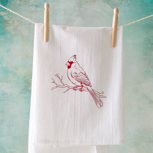 Red Cardinal Kitchen Towel