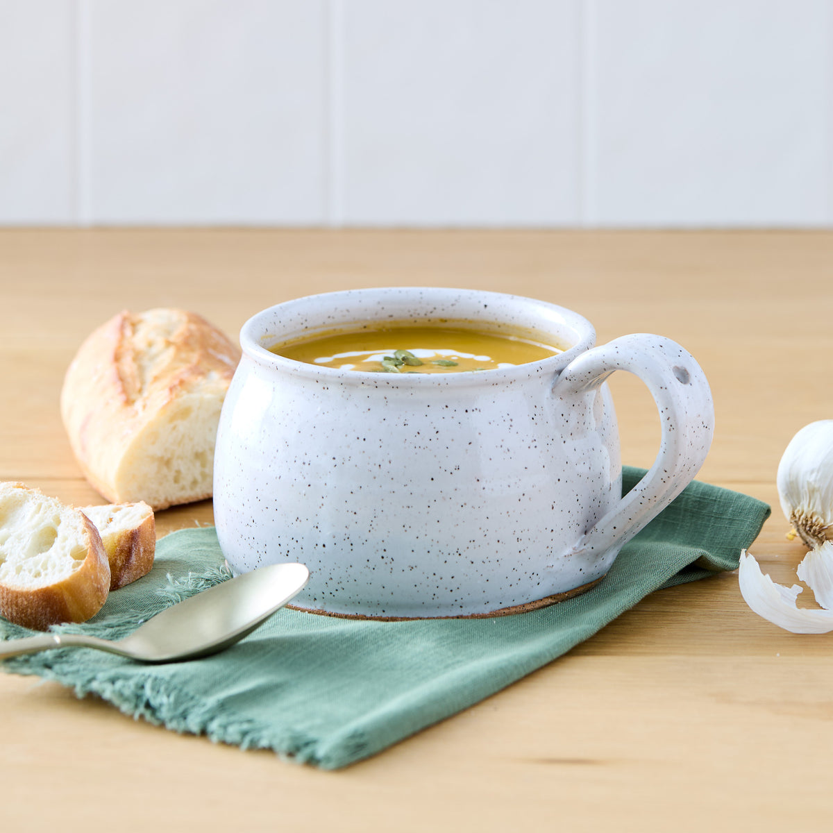 Rustic Pottery Soup Mugs