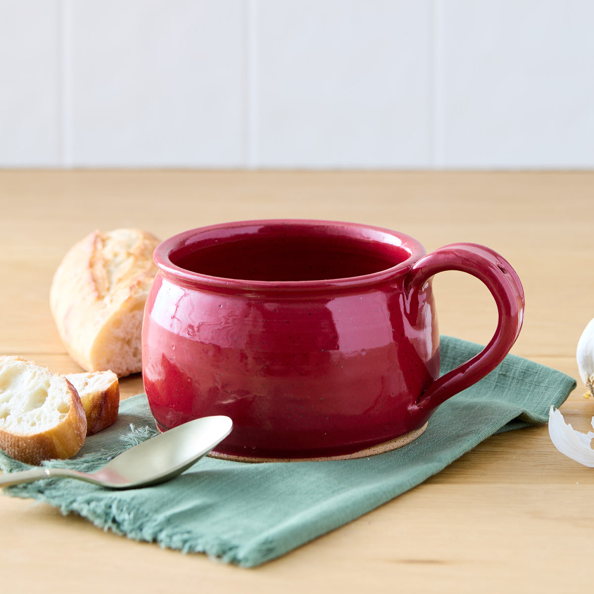 Rustic Pottery Soup Mugs