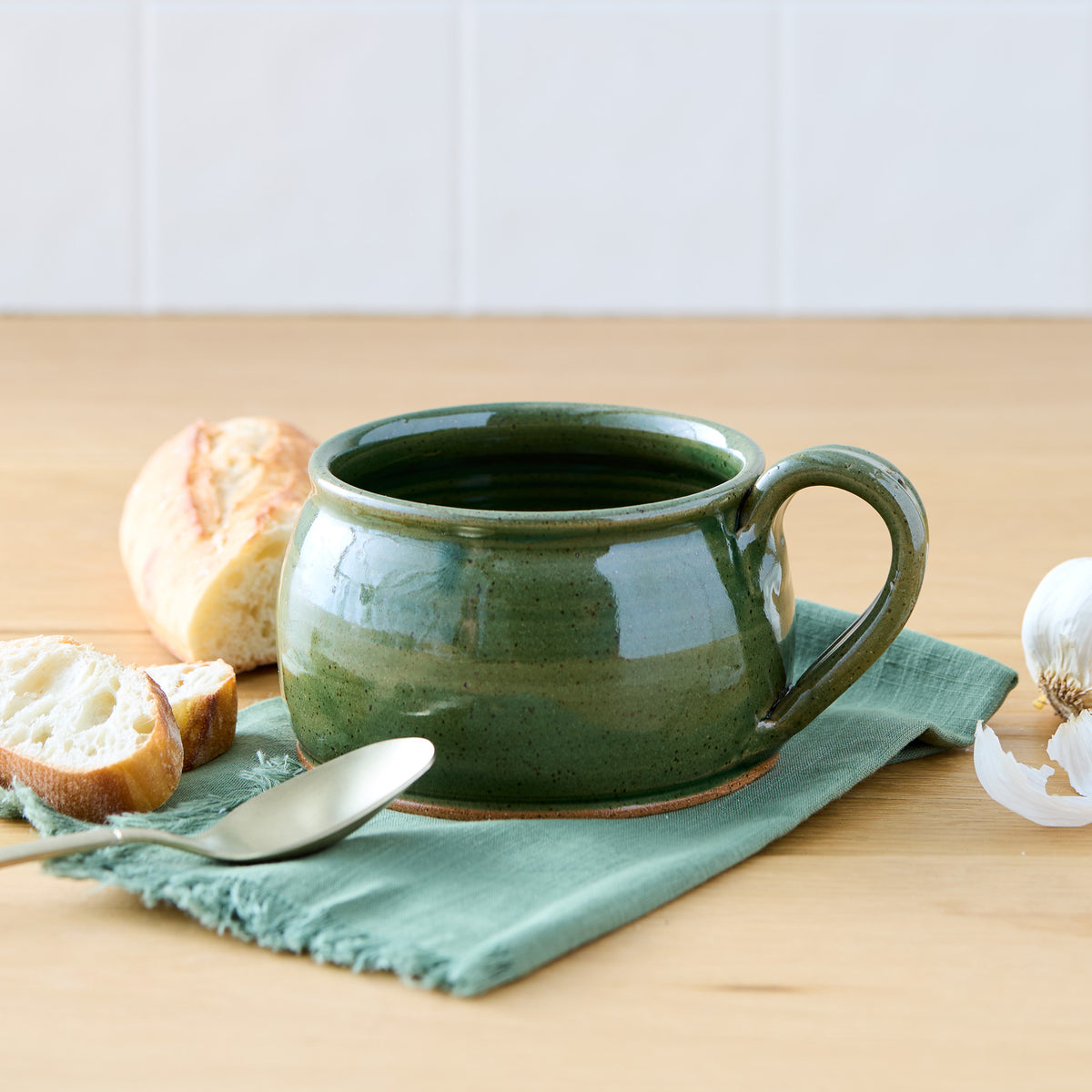 Rustic Pottery Soup Mugs