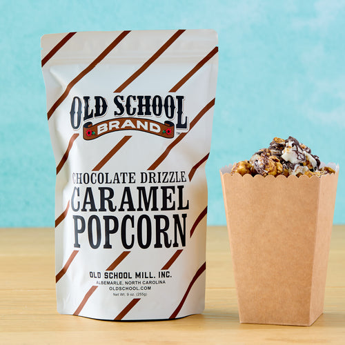 Chocolate Drizzle Caramel Popcorn