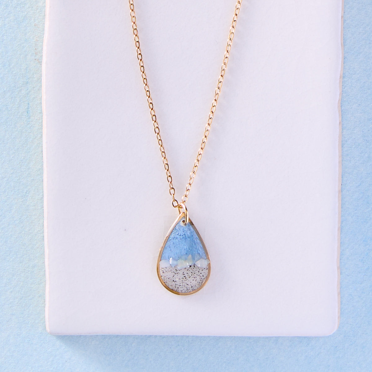 Mother of Pearl Wave Necklace