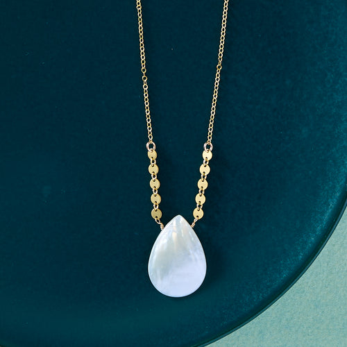 Gold Pearl Statement Necklace