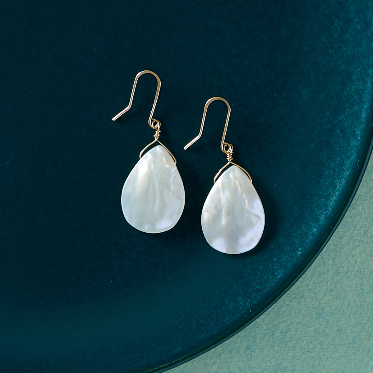 Gold Pearl Statement Earrings