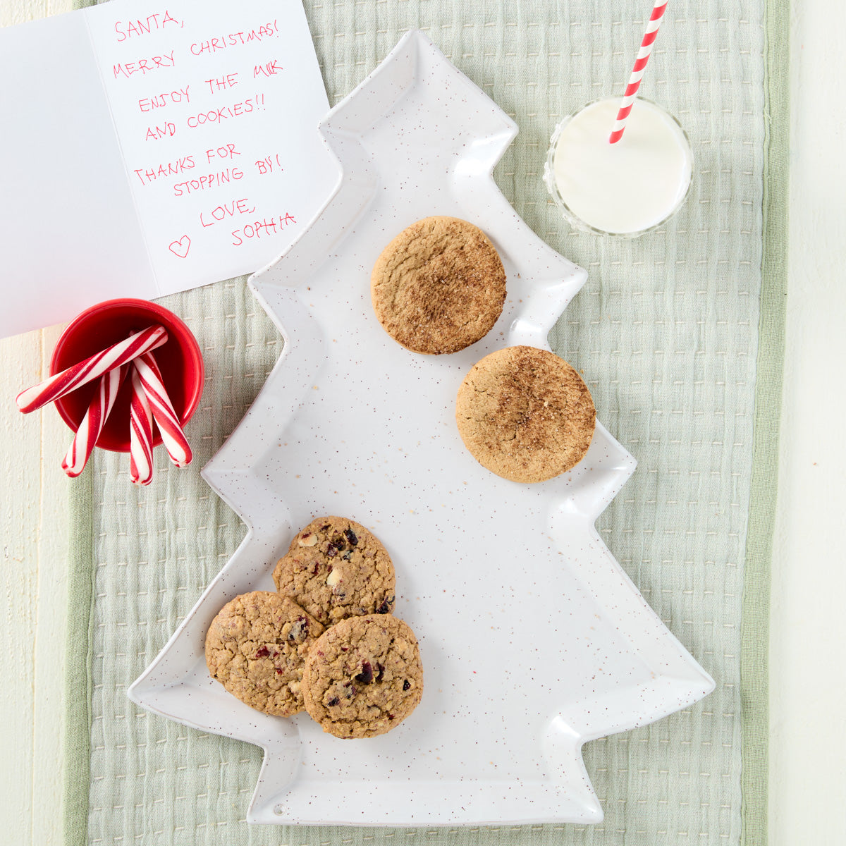 Pottery Christmas Tree Platter