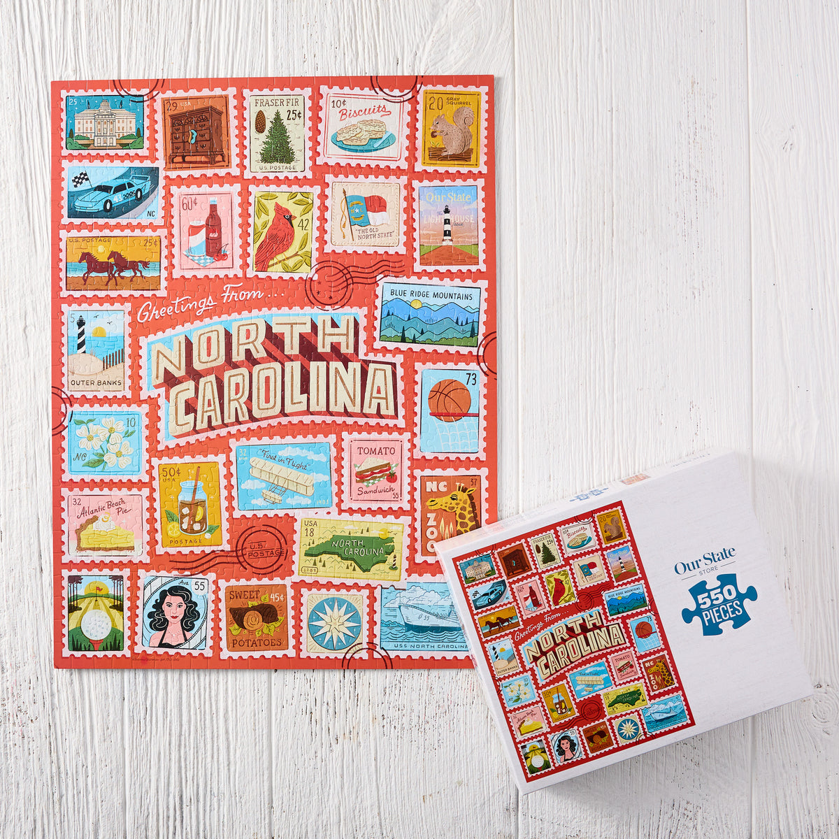 Greetings from North Carolina Jigsaw Puzzle