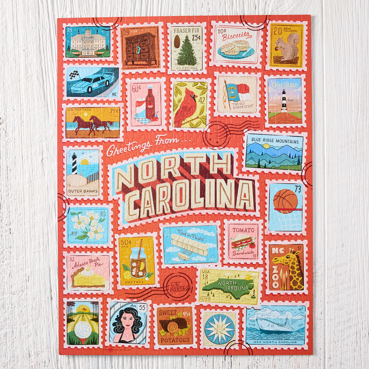 Greetings from North Carolina Jigsaw Puzzle