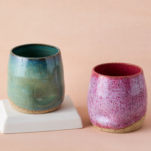 Pottery Thumbprint Tumbler