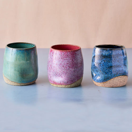 Pottery Thumbprint Tumbler