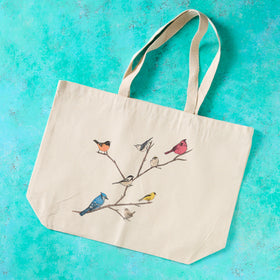 Birds on a Branch Tote Bag