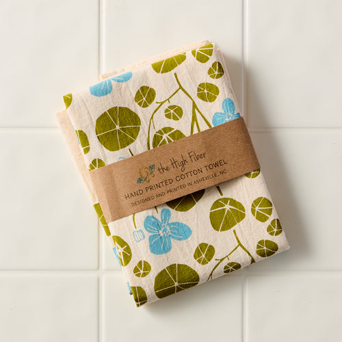 Spring Nasturtium Kitchen Towel