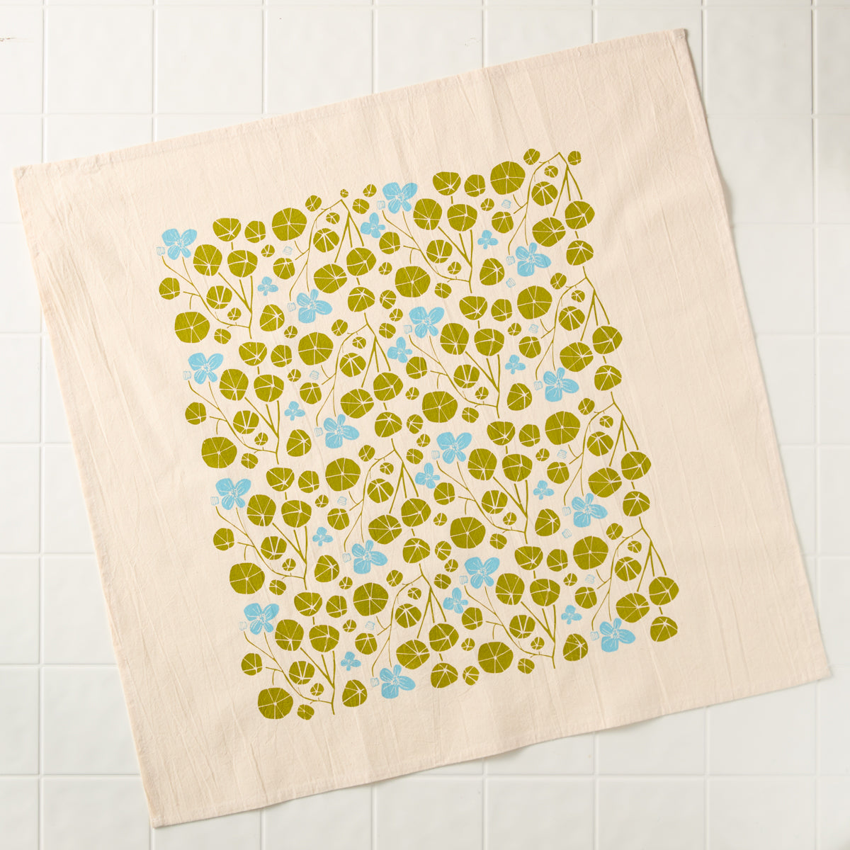 Spring Nasturtium Kitchen Towel