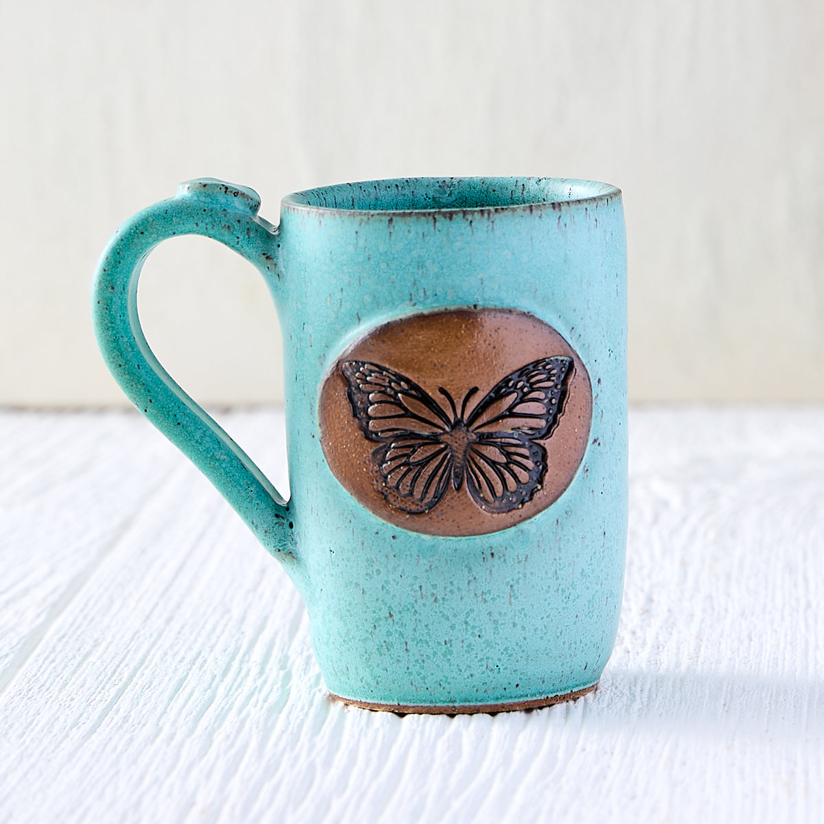 Turquoise Spring Pottery Mugs