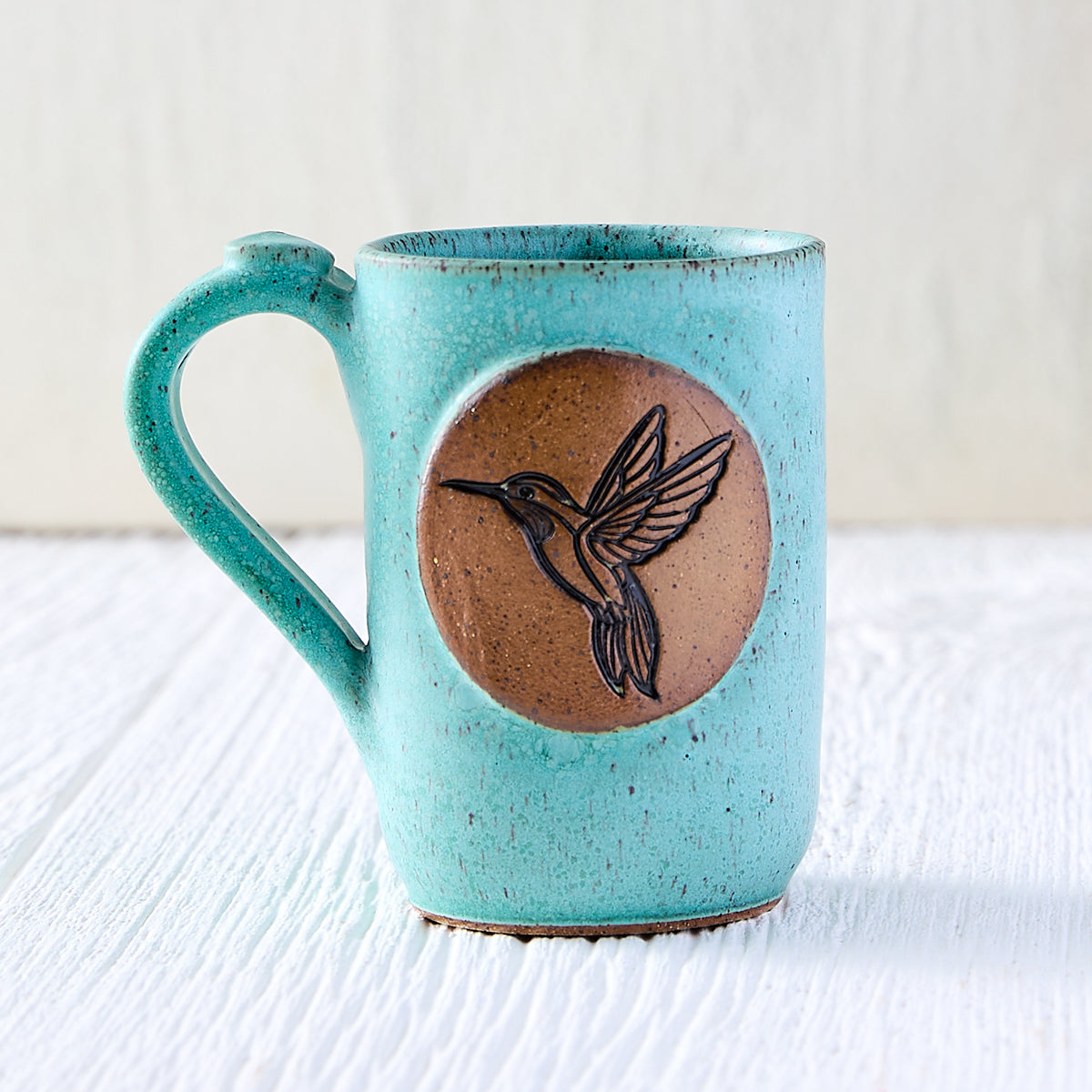Turquoise Spring Pottery Mugs