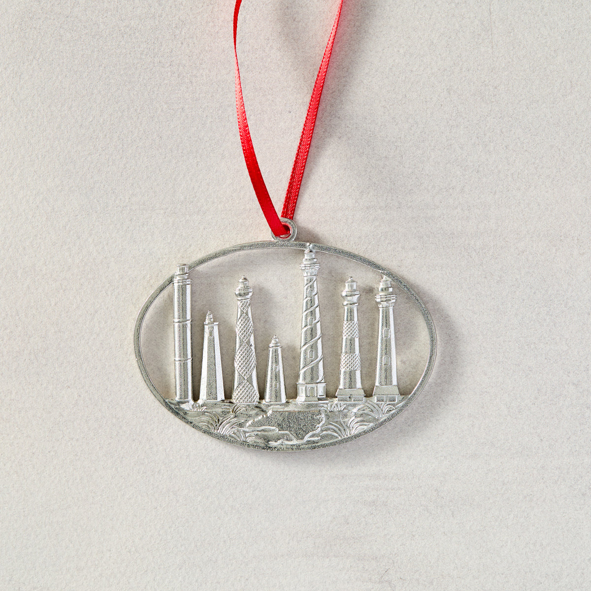 Pewter NC Lighthouses Ornament