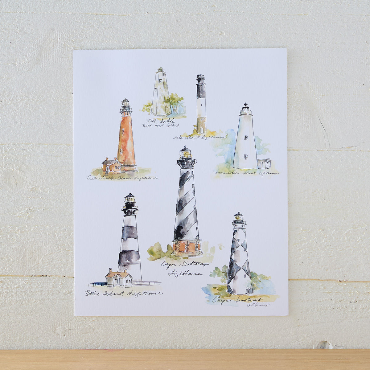 North Carolina Lighthouses Print