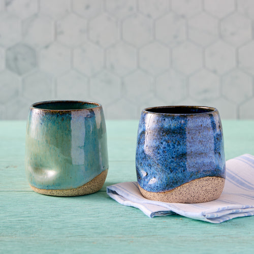 Pottery Thumbprint Tumbler