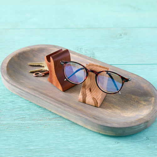 Wooden Eyeglass Stand