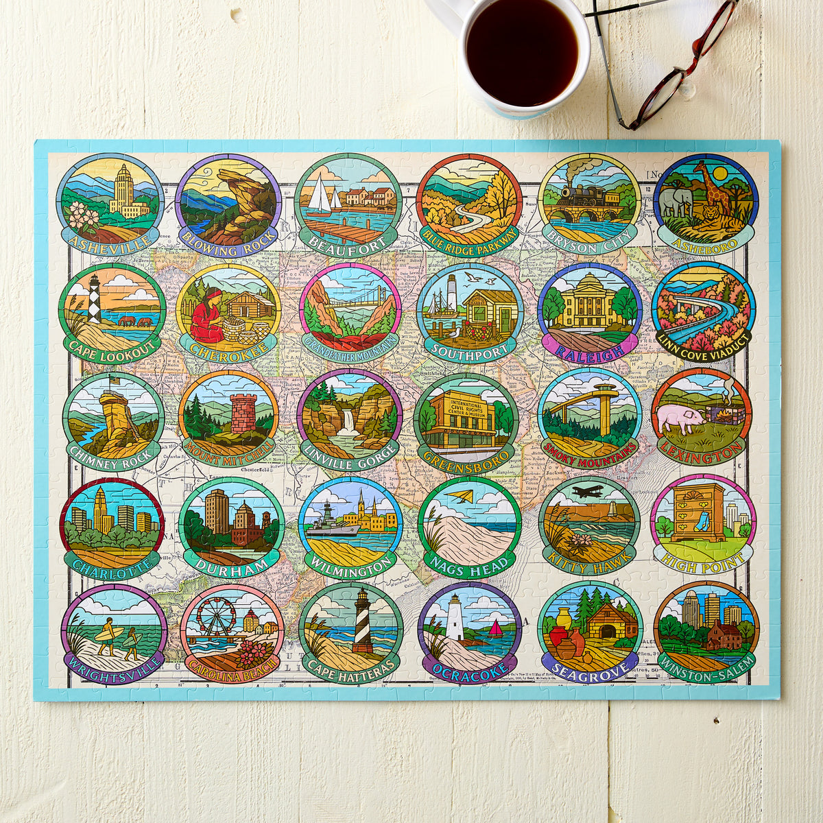 North Carolina's Most Visited Jigsaw Puzzle