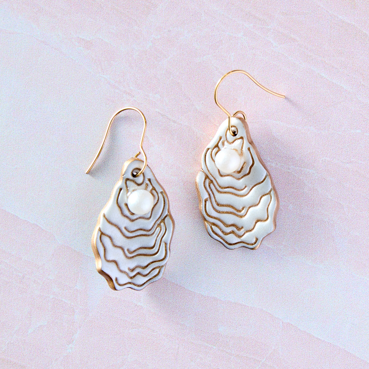 Salty Oyster Earrings