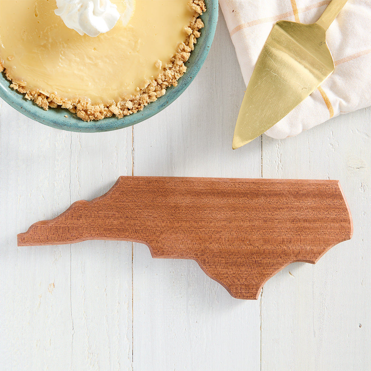 Wooden North Carolina State Shape Trivet