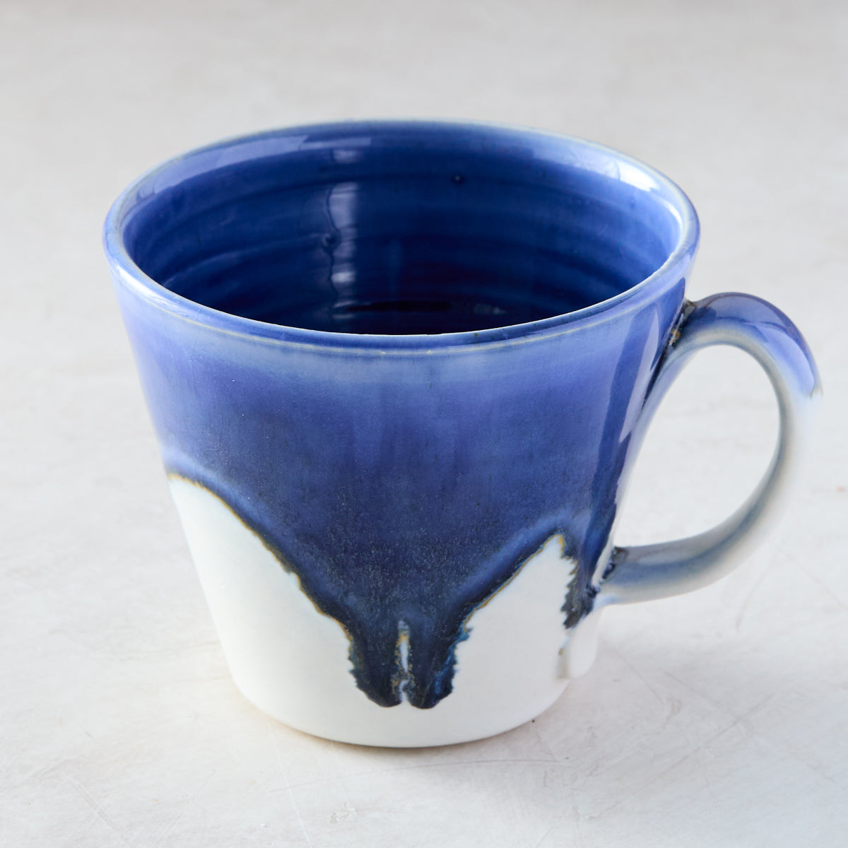 Blue and White Pottery Cappuccino Mug