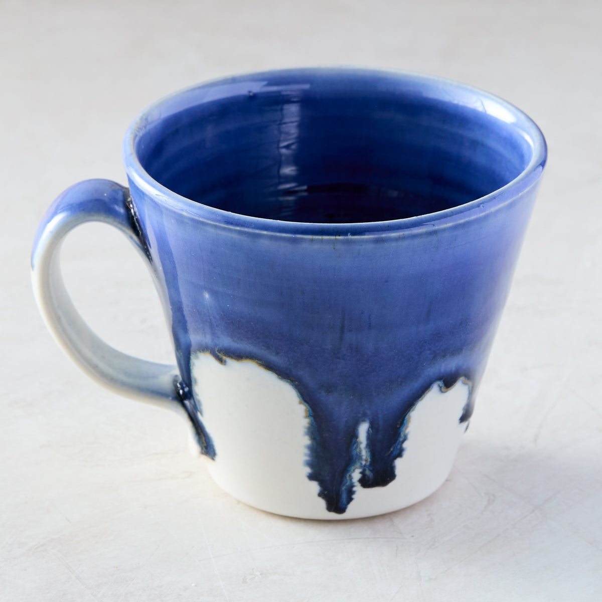 Blue and White Pottery Cappuccino Mug