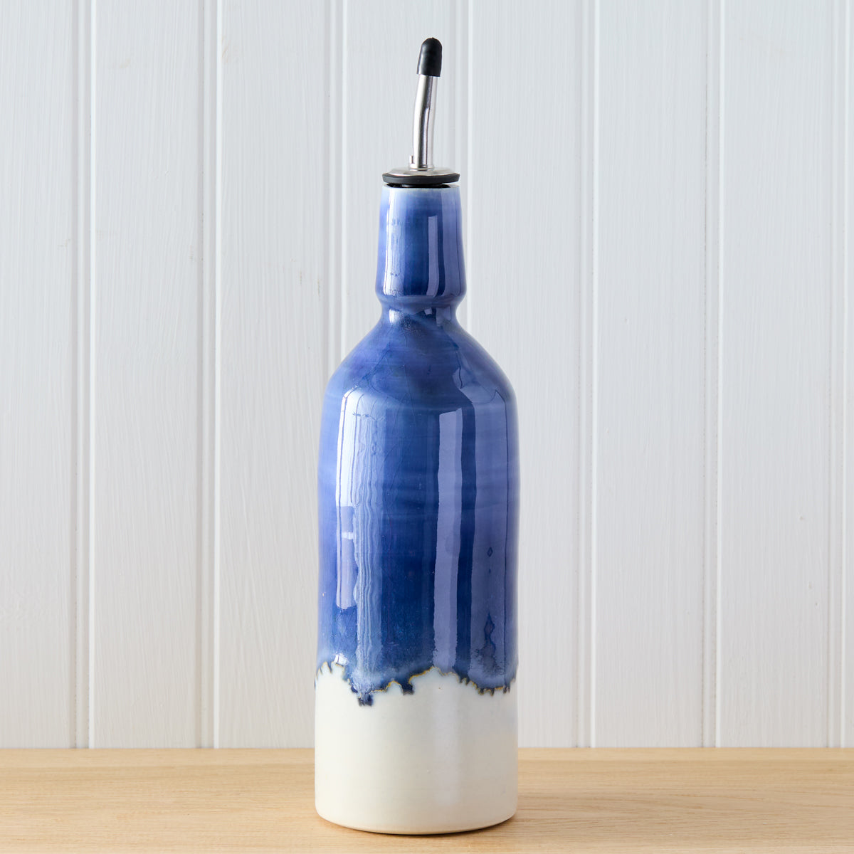Blue and White Pottery Oil Cruet