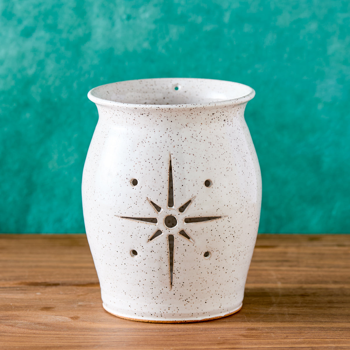 Holiday Star Pottery Luminary
